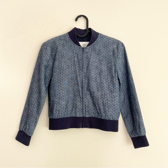 Zara Other - Tucker & Tate Boys Polka Dot Chambray Bomber Jacket
